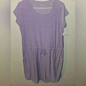 Just Be Womans Purple T Shirt Dress Size M